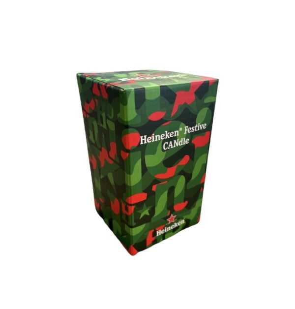 Heineken kaars blikvorm (Green Candle)