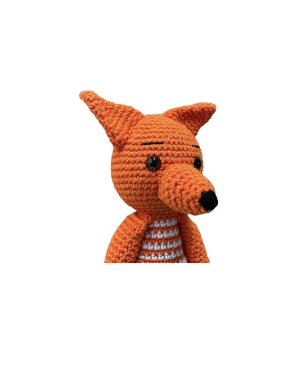 AMIGURUMI HANDGEHAAKTE ORANJE FOX 30CM - Afbeelding 2