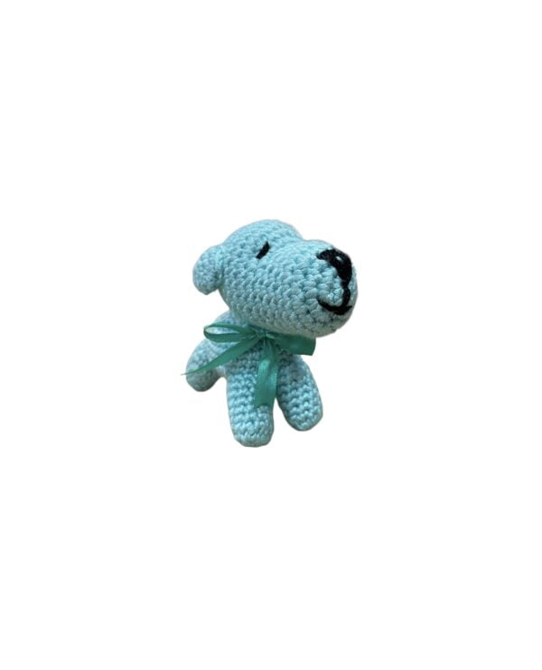 AMIGURUMI HANDGEHAAKTE BABYBLAUW MINI PUPPY 15CM