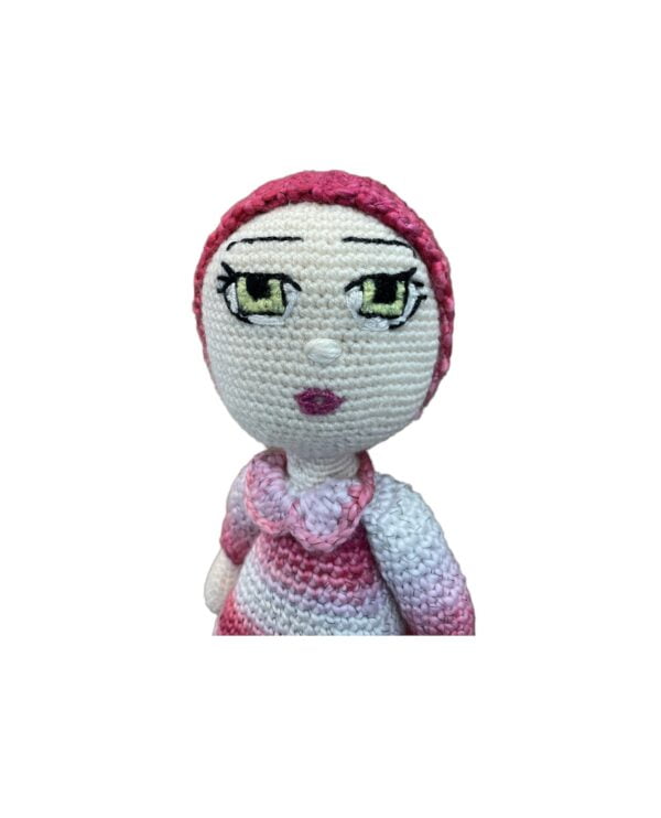 AMIGURUMI HANDGEHAAKTE ROZE BABY 40CM - Afbeelding 2