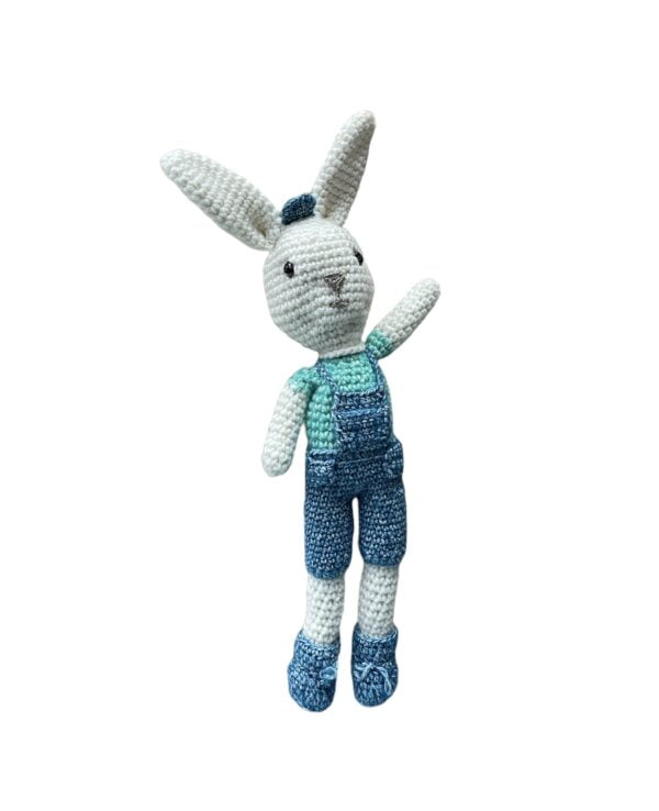 AMIGURUMI HANDGEHAAKTE Familie bunny blauw 2-delig - Afbeelding 2