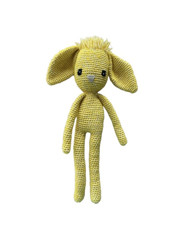 AMIGURUMI HANDGEHAAKTE GELE Bunny 40cm
