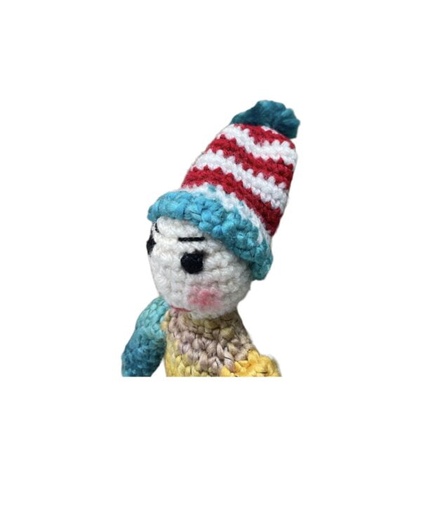 AMIGURUMI HANDGEHAAKTE Regenboog Joker 20cm - Afbeelding 2