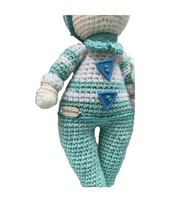 Amigurumi handgehaakte blauwe tweeling 2-delig - Afbeelding 3