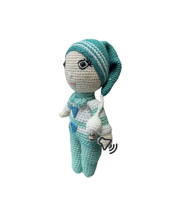Amigurumi handgehaakte blauwe tweeling 2-delig - Afbeelding 2