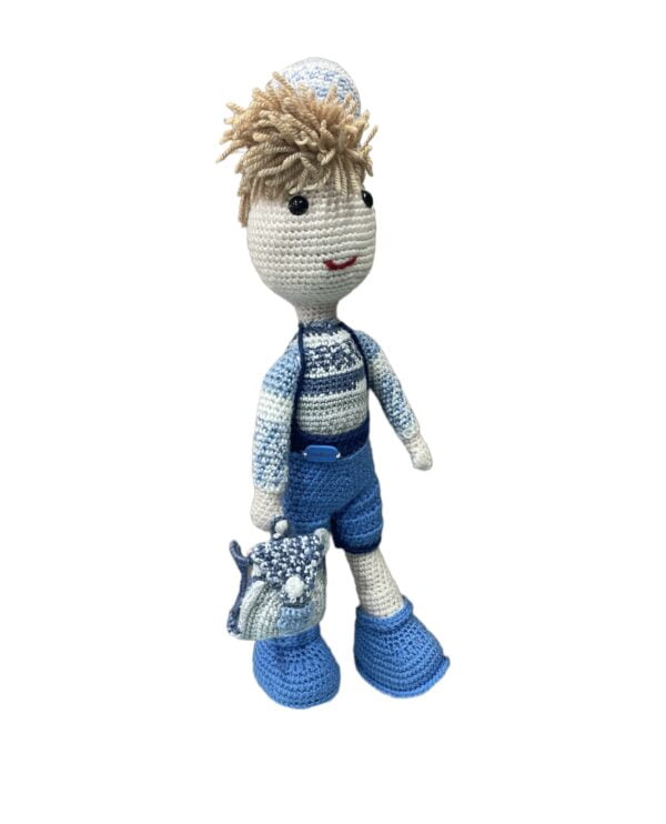 AMIGURUMI GEHAAKTE student Tino 40cm