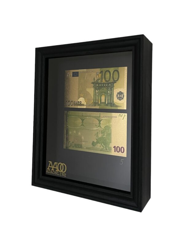 24K GOLDEN € 100 MONEY FRAME