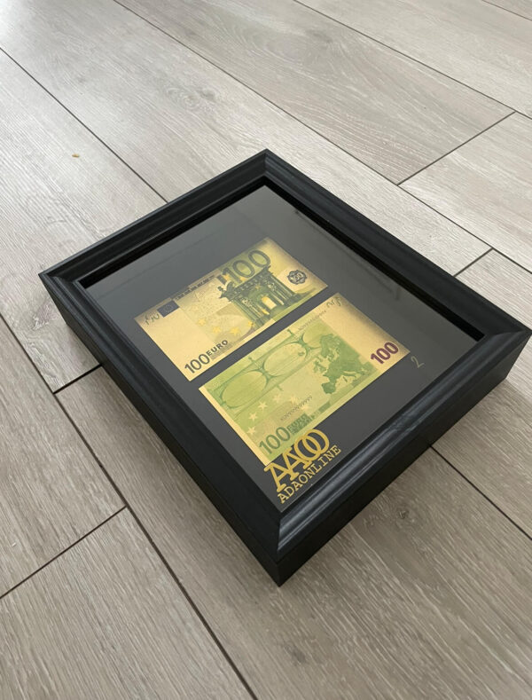 24K GOLDEN € 100 MONEY FRAME - Afbeelding 2
