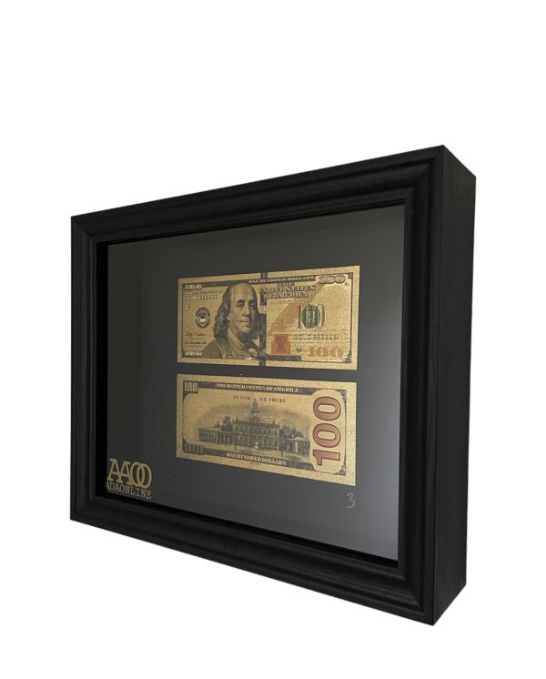 24K GOLDEN $100 MONEY FRAME