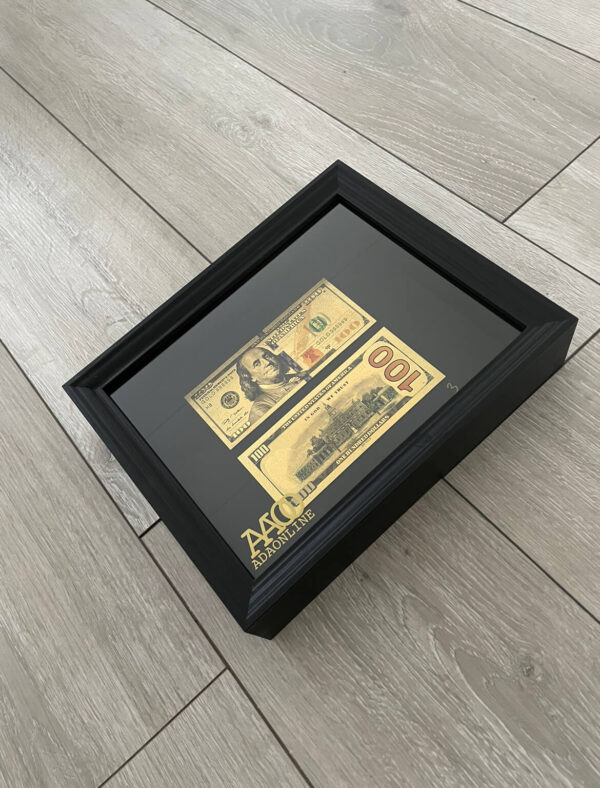24K GOLDEN $100 MONEY FRAME - Afbeelding 2