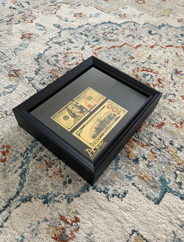 24K GOLDEN $100 MONEY FRAME - Afbeelding 3