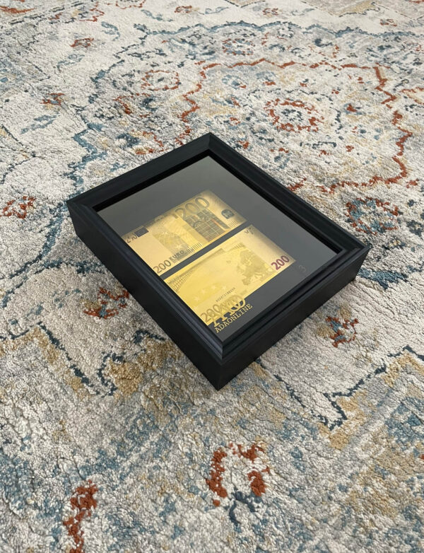 24K Golden € 200 Money Frame - Afbeelding 3