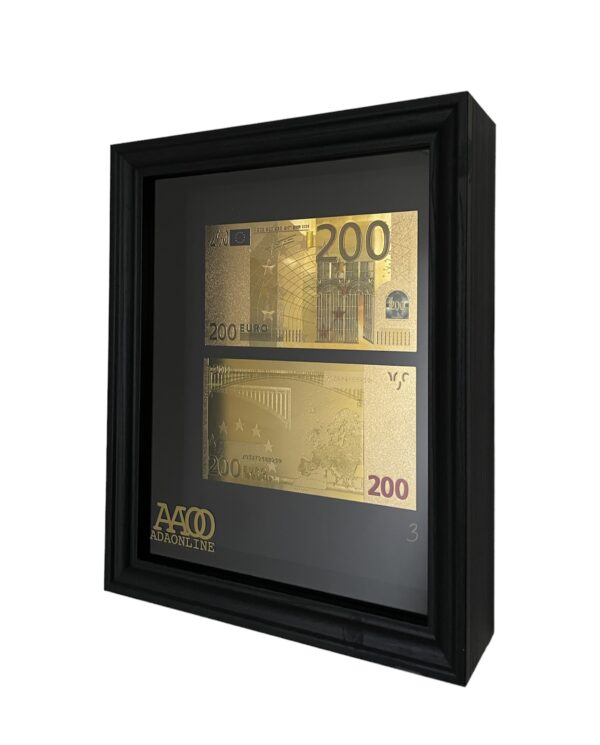24K Golden € 200 Money Frame