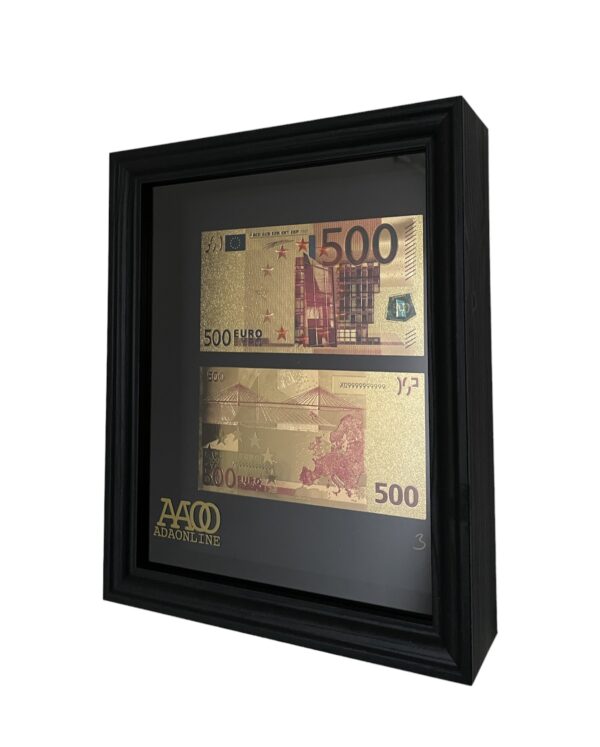 24K Golden € 500 Money Frame