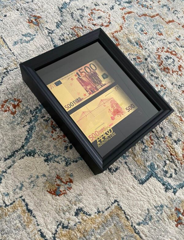 24K Golden € 500 Money Frame - Afbeelding 3