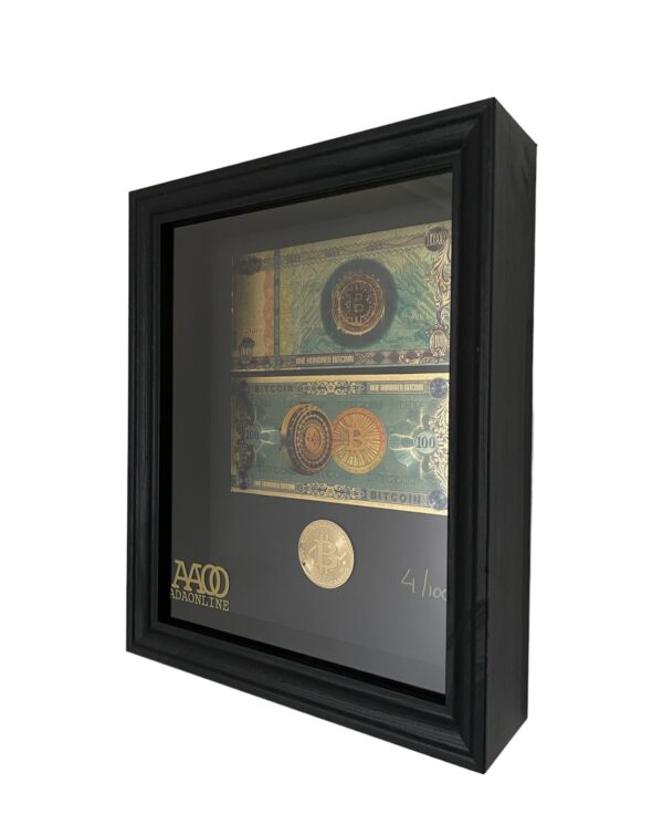 24K GOLDEN Bitcoin FRAME