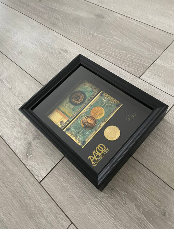 24K GOLDEN Bitcoin FRAME - Afbeelding 2