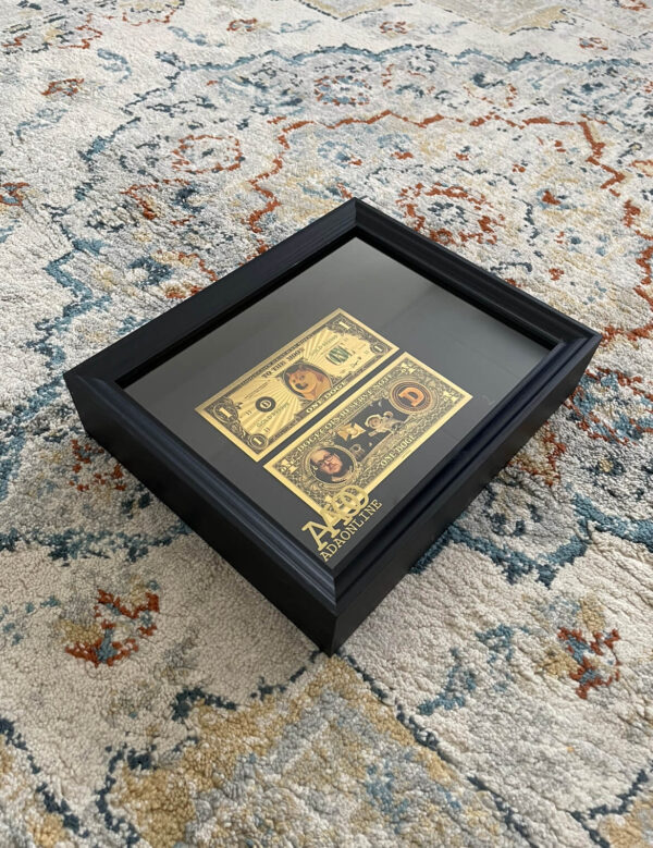 24K GOLDEN Dogecoin MONEY FRAME - Afbeelding 3