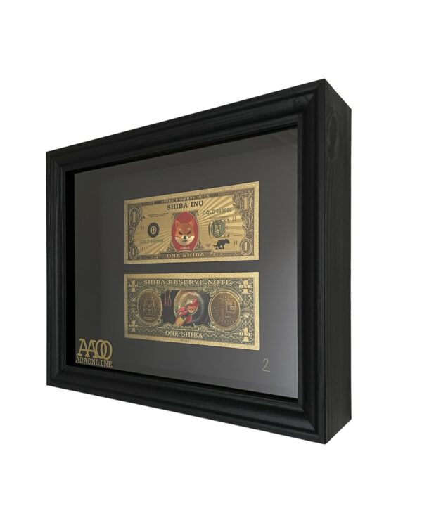 24K GOLDEN Shibacoin MONEY FRAME