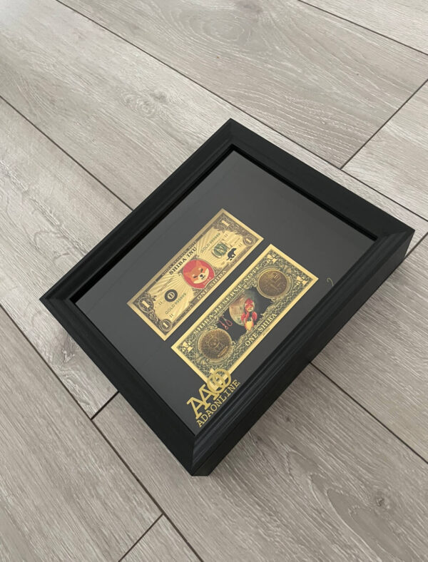 24K GOLDEN Shibacoin MONEY FRAME - Afbeelding 2