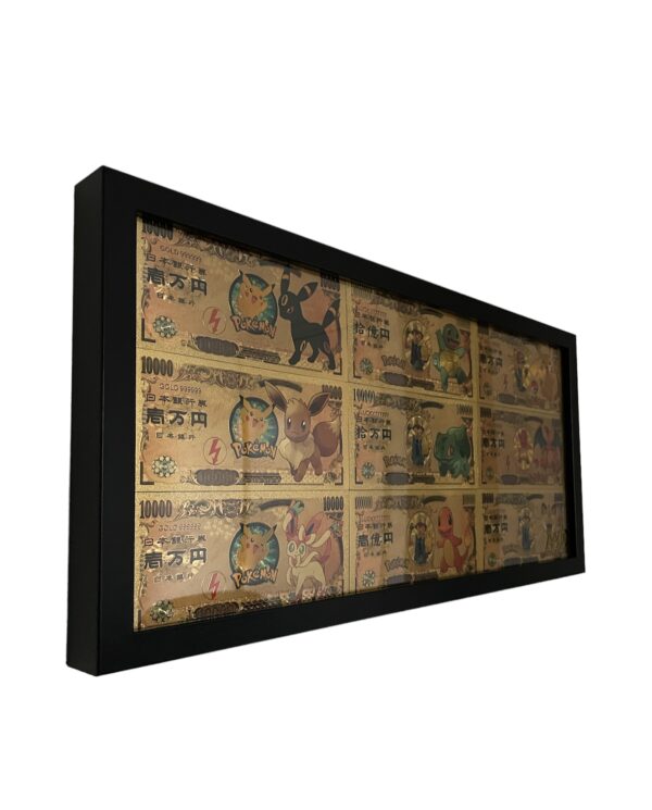 24K GOLDEN TEAM POKEMON FRAME 1/1 - Afbeelding 2