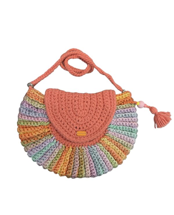 AMUGURUMI GEHAAKTE Regenboog Pastel 65X27CM
