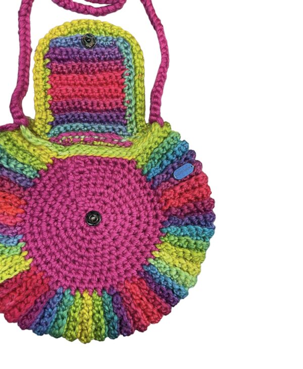 Amigurumi hand gehaakte liefdevol Regenboog Paars 65x27cm - Afbeelding 3