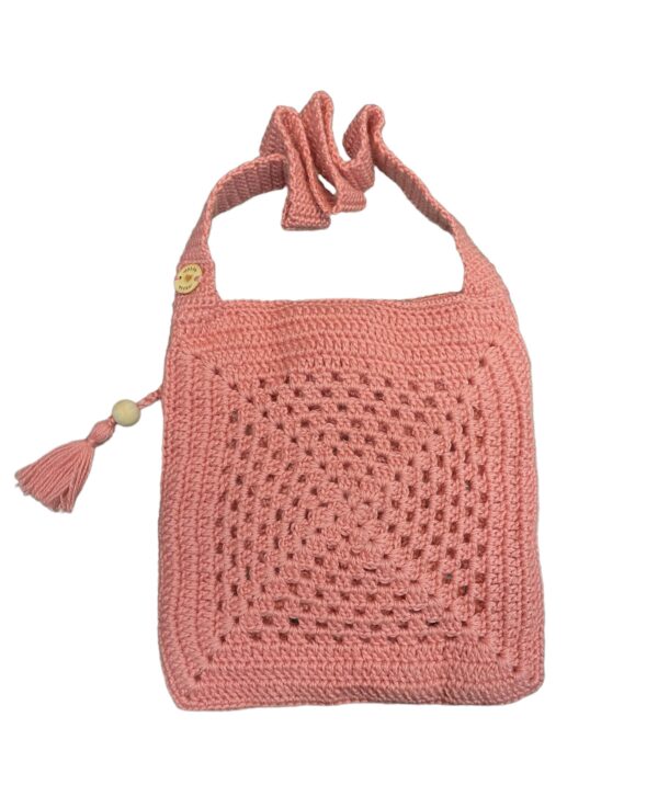 AMUGURUMI GEHAAKTE BLOEMENTAS Roze 70X25CM - Afbeelding 4