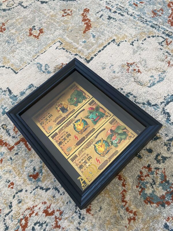 24K Gold Frame Bulbasaur & Ivysaur & Venusaur - Afbeelding 3