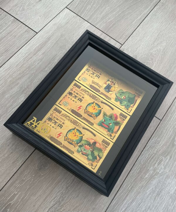 24K Gold Frame Bulbasaur & Ivysaur & Venusaur - Afbeelding 2