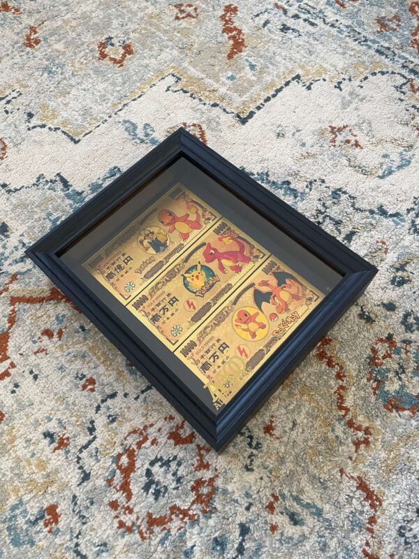 24K Gold Frame Charmander & Charmeleon & Charizard - Afbeelding 2
