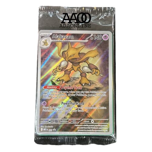 Pokemon Mega Evolution #009 Alakazam Black Star Promo SEALED 2025