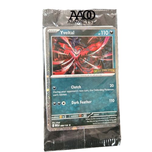 Pokemon Mega Evolution Yveltal 088/132 Reverse Holo Sealed